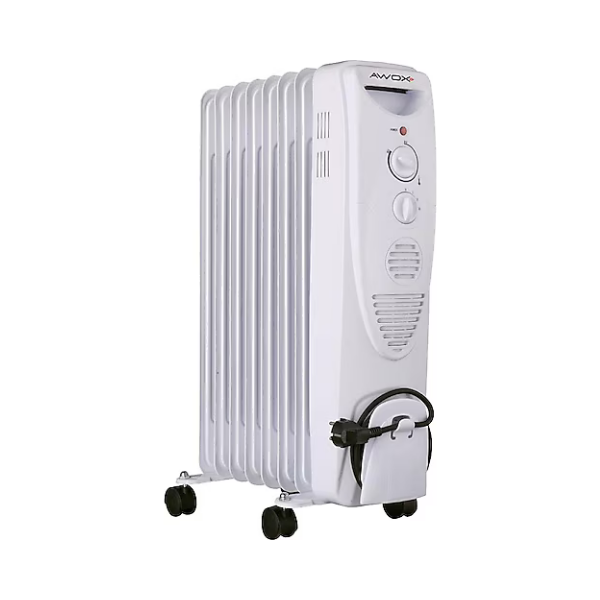 Awox Dilimfit Plus 8F 2400 W 8 Dilim Fanlı Yağlı Radyatör Beyaz